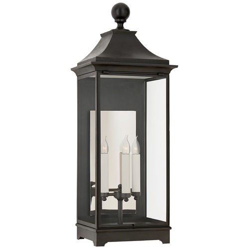 Visual Comfort Signature Collection Rudolph Colby Rosedale Wall Lantern in French Rust by Visual Comfort Signature RC2009FRCG