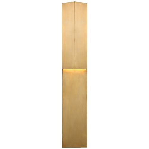 Visual Comfort Signature Collection Kelly Wearstler Rega 30-Inch Folded Sconce in Brass by Visual Comfort Signature KW2783AB