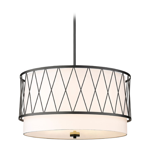 Z-Lite Dalton Matte Black Pendant by Z-Lite 198-24MB