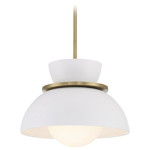 Meridian 15-Inch Pendant in Natural Brass by Meridian M7026NB