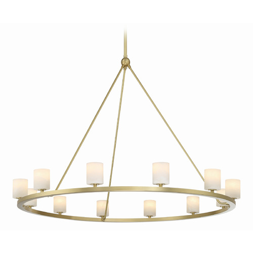 Crystorama Lighting Aragon Soft Brass LED Chandelier