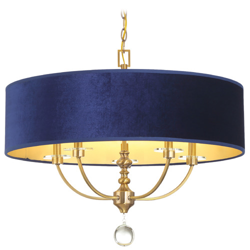 Minka Lavery Van Noord Oxidized Aged Brass Pendant Light with Drum Shade