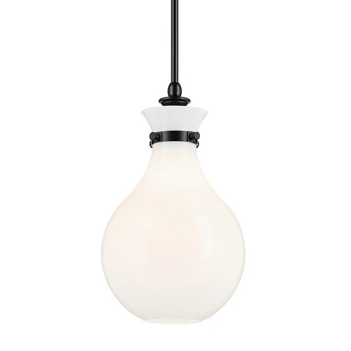 Kichler Lighting Laria 9.75-Inch Mini Pendant in Black by Kichler Lighting 52776BK