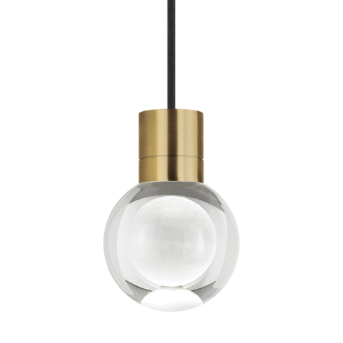 Visual Comfort Modern Collection Mina Warm Dim LED 120V Mini Pendant in Brass by Visual Comfort Modern 700TDMINAP1CBNB-LEDWD