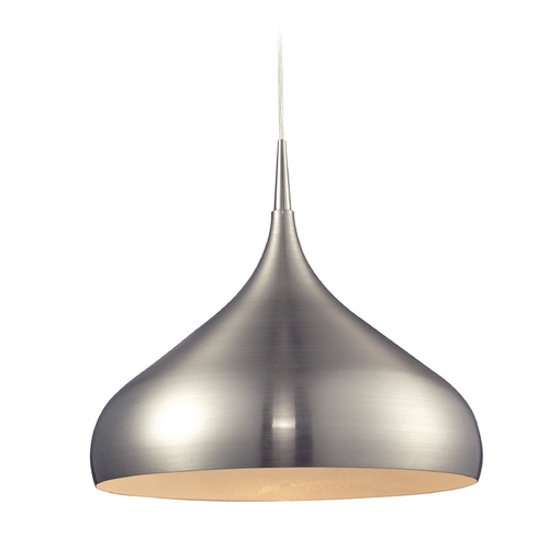 Elk Lighting Modern LED Pendant Light in Satin Nickel Finish 31442/1SN-LED