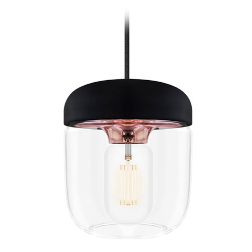 UMAGE Mid-Century Modern LED Plug-In Swag Pendant Light Black Acorn by UMAGE 2083_4010_4040