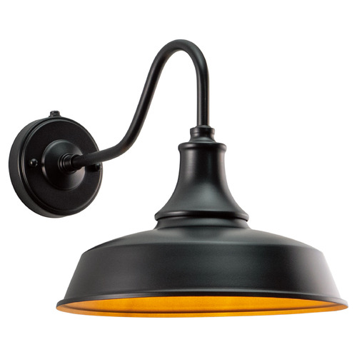 Vaxcel Lighting Dorado Dark Bronze & Light Gold Barn Light