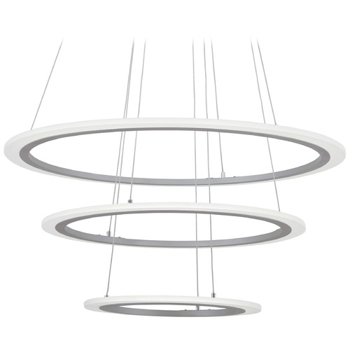 Discovery 31.25-Inch LED Pendant in Silver by George Kovacs