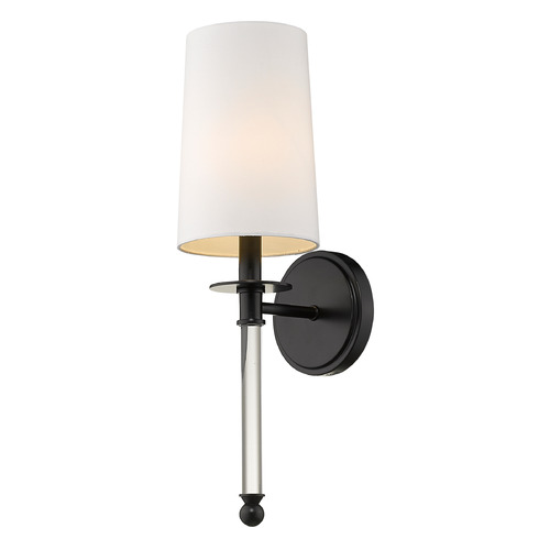 Z-Lite Mila Matte Black Sconce by Z-Lite 808-1S-MB