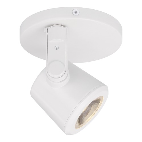 Dimmable 12W LED Wall Mount White Monopoint 36-Degree 3000K by Satco Lighting