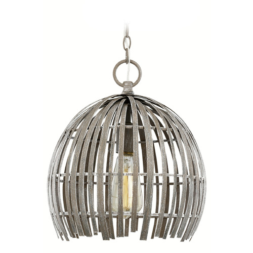 Visual Comfort Studio Collection Visual Comfort Studio Collection Hanalei Washed Pine Pendant Light with Bowl / Dome Shade 6522701-872