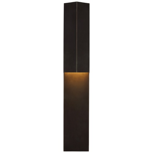 Visual Comfort Signature Collection Kelly Wearstler Rega 30-Inch Folded Sconce in Bronze by Visual Comfort Signature KW2783BZ