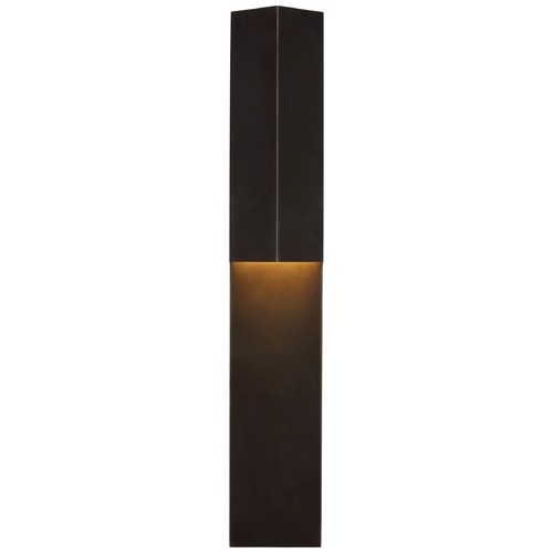 Kelly Wearstler Rega 30-Inch Folded Sconce in Bronze by Visual Comfort Signature