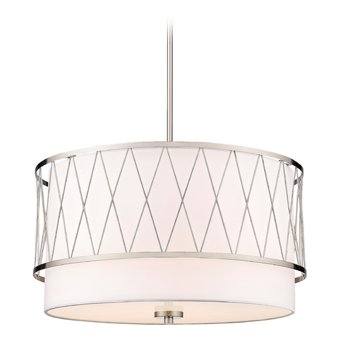 Z-Lite Dalton Brushed Nickel Pendant by Z-Lite 198-24BN