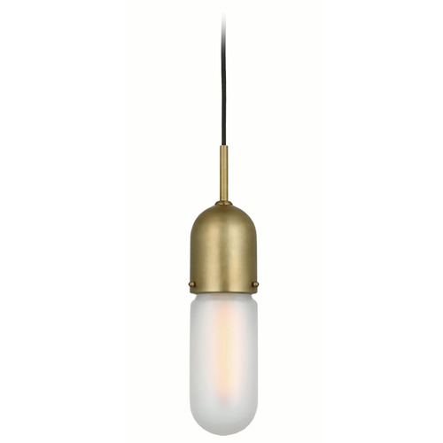 Visual Comfort Signature Collection Thomas OBrien Junio Pendant in Antique Brass by VC Signature TOB5645HABFG1