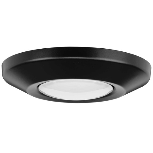 Progress Lighting 7-Inch Textured Black Square LED Flush Mount