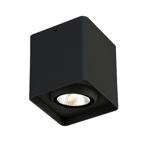 Kewb 4-Inch LED Outdoor Flush Mount in Black by Eurofase Lighting