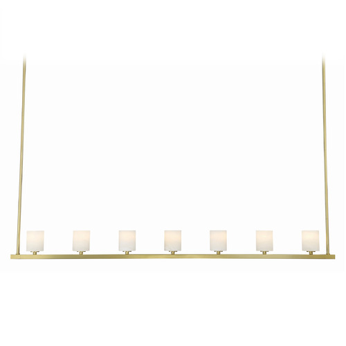 Crystorama Lighting Aragon Soft Brass LED Island Light