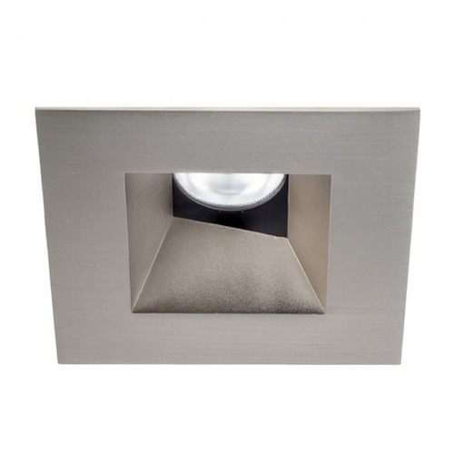 Square Brushed Nickel 3.5-Inch LED Recessed Trim 3000K 15-Degree by WAC Lighting