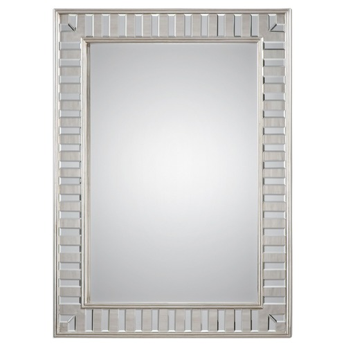 Lanester Silver Leaf Mirror by Uttermost Lighting