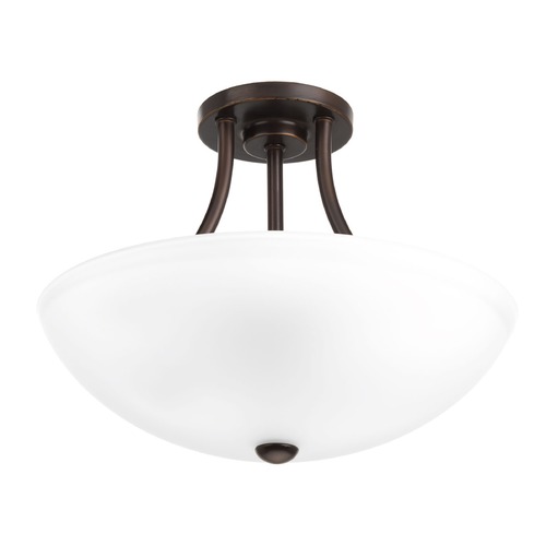 Progress Lighting Gather Antique Bronze Semi-Flush Mount by Progress Lighting P3748-20