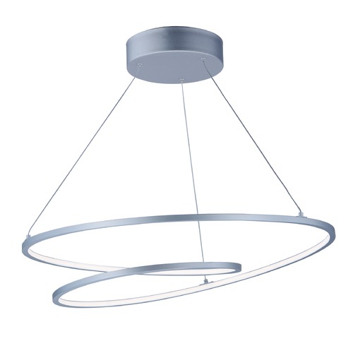 ET2 Lighting Cycle Matte Silver LED Pendant by ET2 Lighting E21325-MS