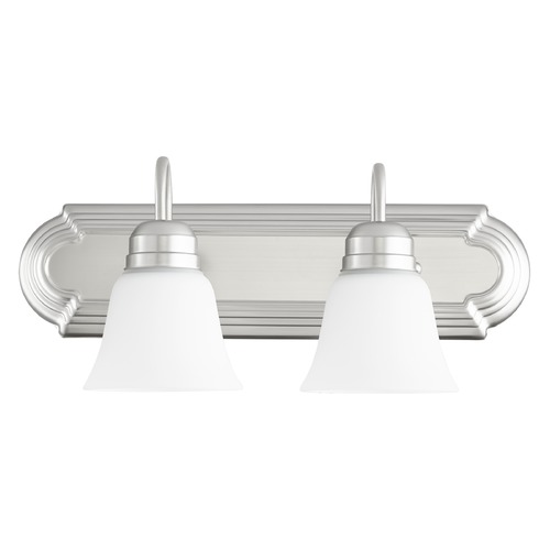 Satin Nickel Bathroom Light by Quorum Lighting