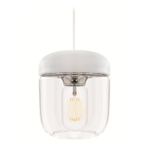 UMAGE Mid-Century Modern LED Mini-Pendant Light White Acorn by UMAGE 2104_4007_4040