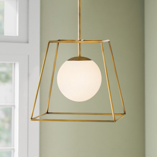 Hinkley Jonas 13-Inch Wide Heritage Brass Pendant by Hinkley Lighting 4377HB