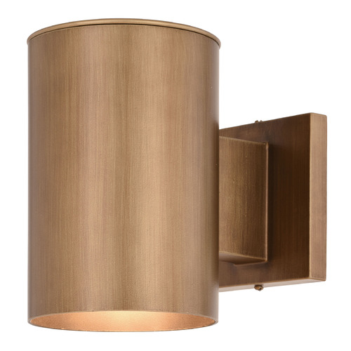 Vaxcel Lighting Chiasso Warm Brass Outdoor Wall Light