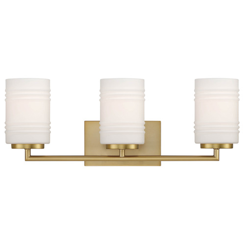 Designers Fountain Leavenworth Brushed Gold Bathroom Light
