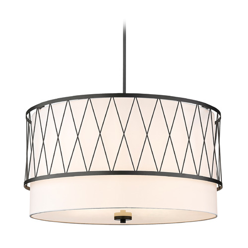 Dalton Matte Black Pendant by Z-Lite