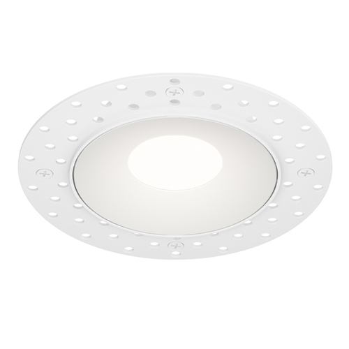 Crisp 3.75-Inch Trimless 5CCT LED Downlight in White by Maxim Lighting