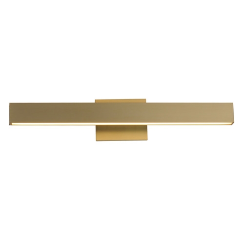 Et2 Alumilux Sideline - Bath Vanity Satin Brass LED Vertical Bathroom Light