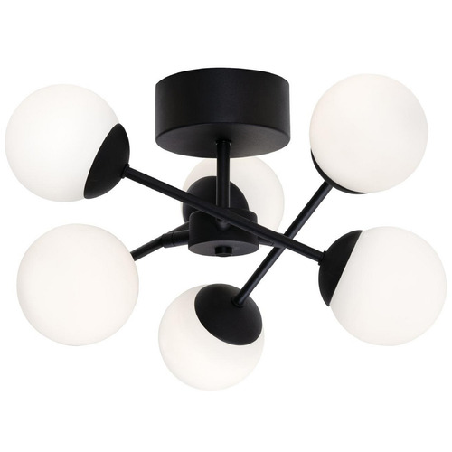 Afx Lighting Pearl Black LED Semi-Flushmount Light