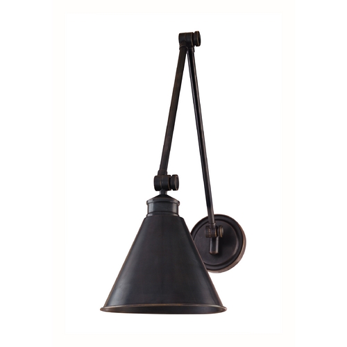 Hudson Valley Lighting Swing Arm Lamp in Old Bronze Finish 4721-OB