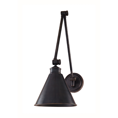Exeter Swing Arm Lamp in Old Bronze by Hudson Valley Lighting