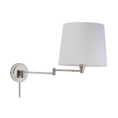 Townhouse Swing-Arm Lamp in Polished Nickel by House of Troy Lighting