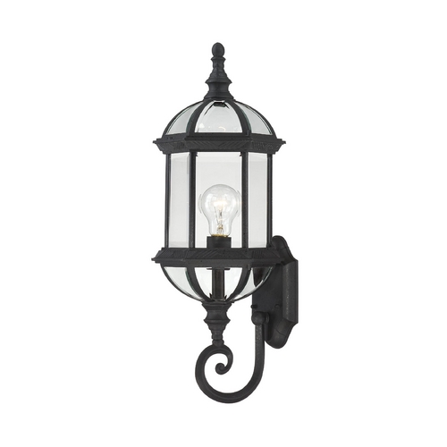 Nuvo Lighting Outdoor Wall Light with Clear Glass in Textured Black by Nuvo Lighting 60/4973