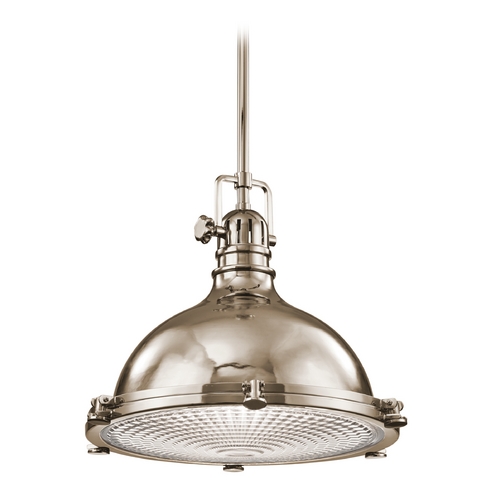Hatteras Bay 18-Inch Polished Nickel Pendant by Kichler Lighting