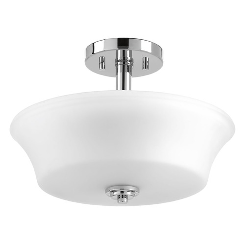 Cascadia Semi-Flush Mount in Chrome by Progress Lighting