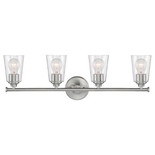 Satco Lighting Bransel Brushed Nickel Bathroom Light by Satco Lighting 60/7184