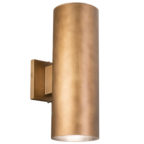 Vaxcel Lighting Chiasso Warm Brass Outdoor Wall Light