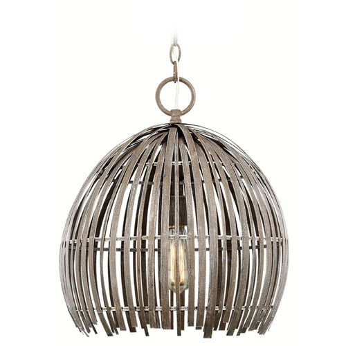Visual Comfort Studio Collection Visual Comfort Studio Collection Hanalei Washed Pine Pendant Light with Bowl / Dome Shade 6622701-872