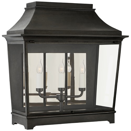 Visual Comfort Signature Collection Rudolph Colby Rosedale Wall Lantern in French Rust by Visual Comfort Signature RC2033FRCG