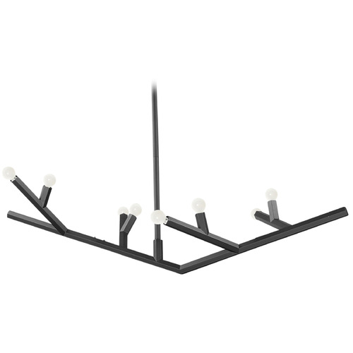 Oaks 52-Inch Matte Black Linear Light by Avenue Lighting