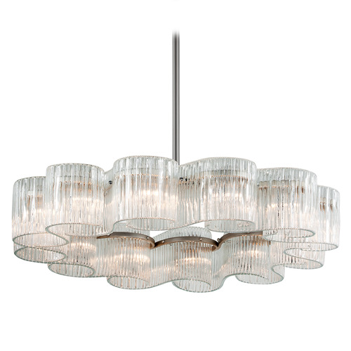 Corbett Lighting Circo Warm Silver Leaf Chandelier