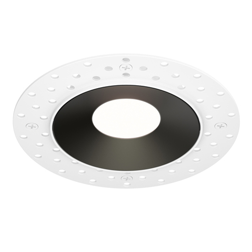 Crisp 3.75-Inch Trimless 5CCT LED Downlight in Black by Maxim Lighting