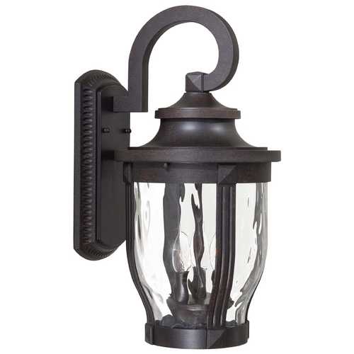 Outdoor Wall Light with Clear Glass in Corona Bronze by Minka Lavery