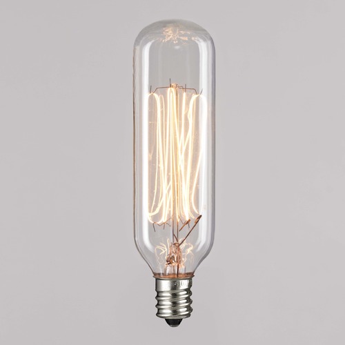 Design Classics Lighting T25 40-Watt Incandescent Filament Light Bulb 2400K 40T25CL-E12 FILAMENT